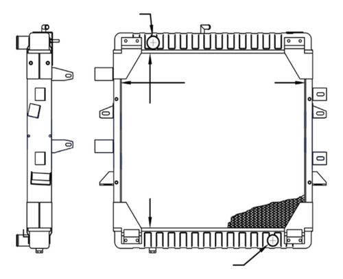 Radiador Mercedes Benz 710/814/914 L Facorsa Rc3668fa