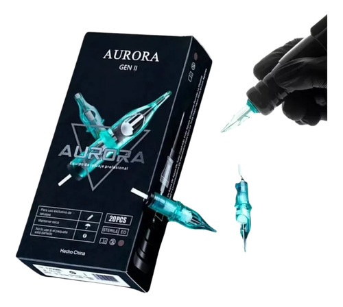 Cartuchos Para Tatuar Aurora Premium Para Lineas Y Contornos Calibre De Las Agujas 11