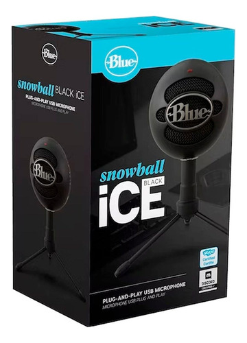 Microfono Blue Snowball Ice Usb Cardioid Black