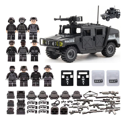 Minibuild Soldado Unidades Especiales De Policía Con Humvees