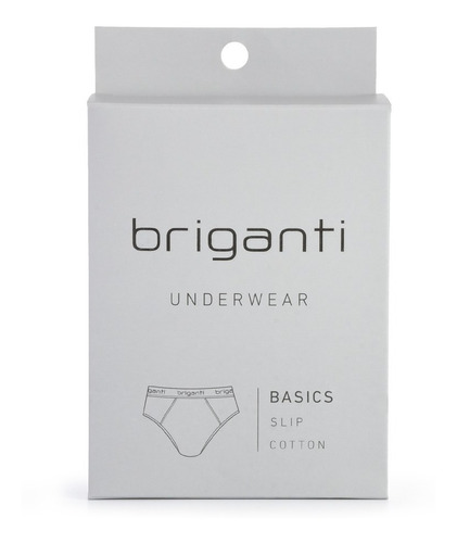 Imagen 6 de 10 de Slip Algodon Hombre Briganti Elastizados Pack X6 Hxim09528
