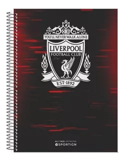 Caderno Personalizado 10 Matérias Liverpool