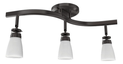 Lampara De Techo Riel 3 Focos Led 53 Cms Largo 7w=40w