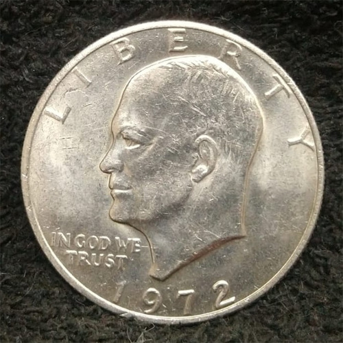 Moneda De Colección Eisenhower One Dollar 1972 Sin Ceca 02