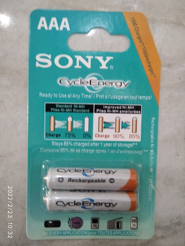 Baterías Recargables Triple A Marca Sony Originales 4300mah