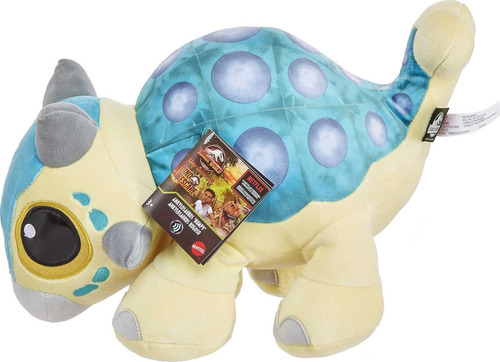 Peluche Bumpy Con Sonido, Mattel, Dinosaurio Ankylosaurus 15