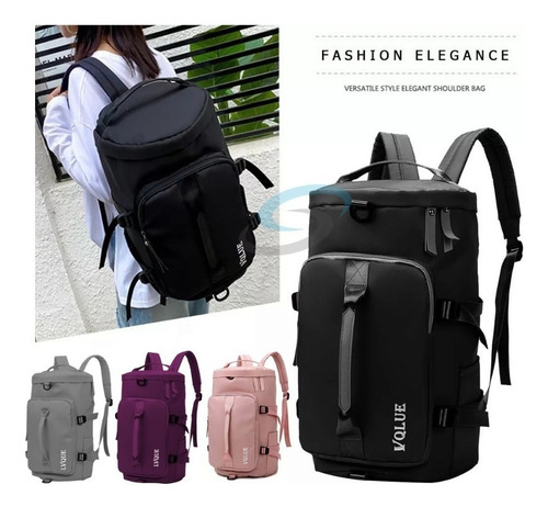 . Maleta Mochila Deportiva Casual Viaje Multiposiciones