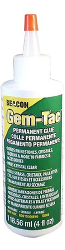 Beacon Gem-tac Adhesivo Permanente, 4 Onzas