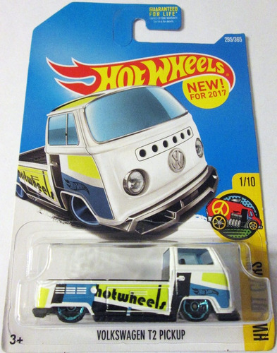 Hot Wheels Volkswagen T2 Pickup Escala 1:64 Mide 6,5 Cm