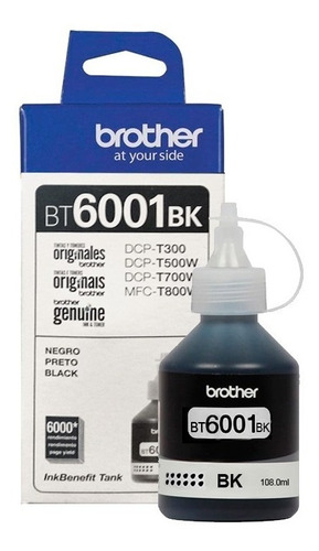 Tinta Negro Brother Bt6001 Para - 6000 Hojas Entrega Express