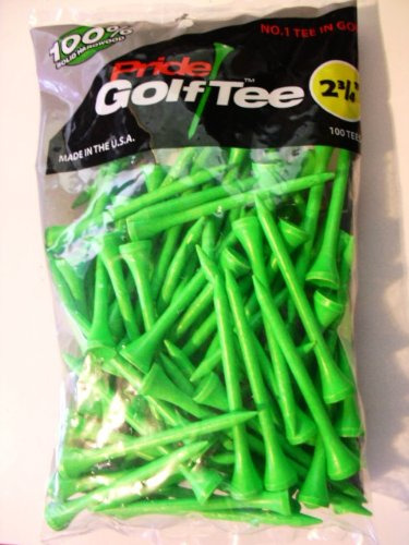 Golf Tee Abedul 2 3 4  Bolsa 100 Ct Verde