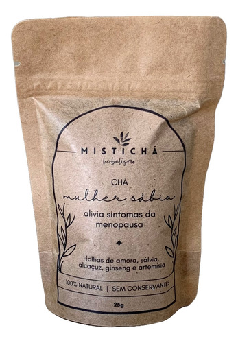 Chá Menopausa Blend De Ervas Fitoestrogênio Mulher Sábia