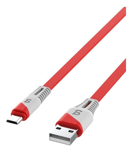Gowin Cargador Cable 1 Metro Usb Tipo C Carga Y Sincroniza Uso Rudo Carga Celulares Color Rojo