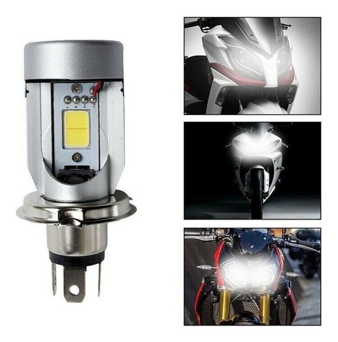 H4 Led Motocicleta Faro Antiniebla Bombilla Alta Baja 20w