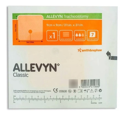 Allevyn Traqueostomia  9cmx9cm Kit Com 10 Unids Frete Grátis