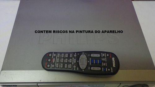 Video Cassete Philips Vr-799 + Controle- Usado - Funcionando Cinza (Usado)