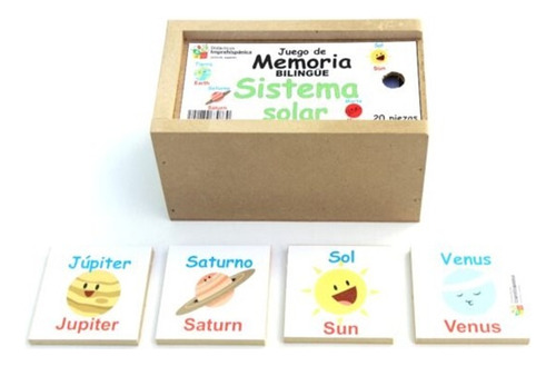 Didacticios Juego Memoria Sistema Solar Aprendizaje Bilingue