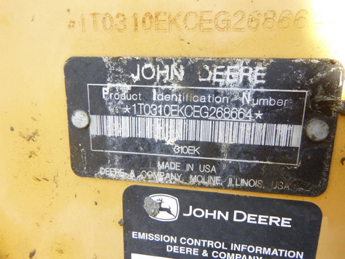 Imagen 15 de 15 de 11) Retroexcavadora John Deere 310 K 4x4 Con Extension 2014