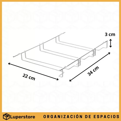 Porta Copas Copero Cromado Circular Cuelga Copas Portacopas