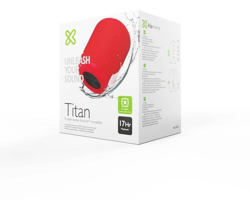 Parlante Portátil Klip Xtreme Titan Kbs-200 Tws Bluetooth