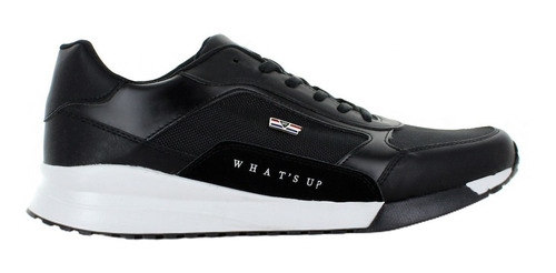 Whats Up Tenis Urbano Negro Para Hombre 79998