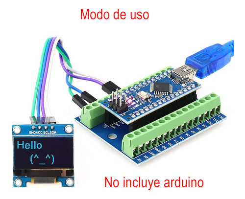 4 Piezas Shield Arduino Nano V3.0 Terminal De Clema Bornera
