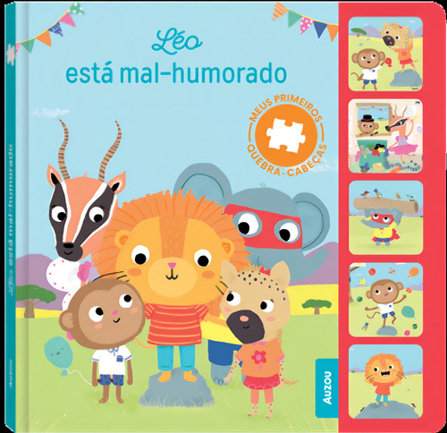 Meus Primeiros Quebra-cabeças - Léo Está Mal-humorado, De Riviere, Benedicte. Editora Auzou, Capa Mole Em Português