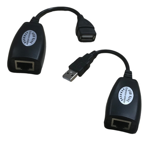 Extensor De Usb Macho Y Hembra A Rj-45 50mts (par)