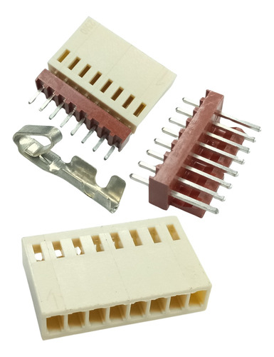 Conector Polarizado De 8 Pines Pack De 7 Unidades