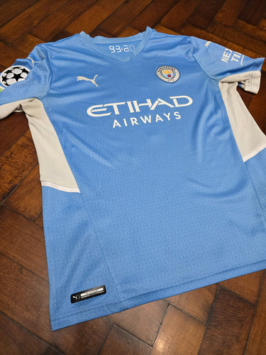 Camiseta Titular Manchester City 2021/22 Grealish 10 Talle M (Usado)