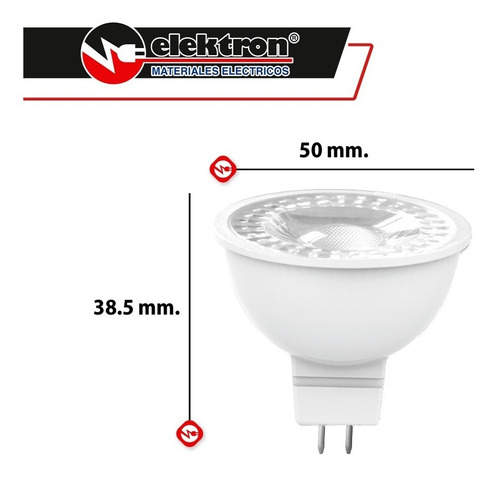 Foco Led Mr16 Tecnolite 7w 3000k Mr16d-led/001/30 Atenuable