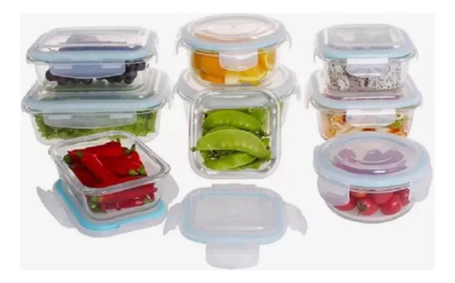 Recipientes De Vidrio Snapware, 18 Piezas Con Tapa