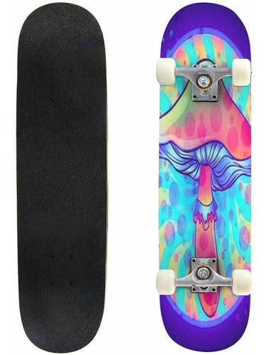 Classic Concave Skateboard Magic Mushrooms Psychedelic Maple