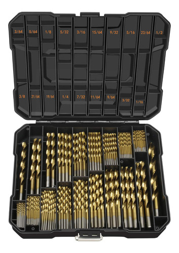 Enertwist Titanium Drill Bit Kit Set 230 Pieces Coated Hs...