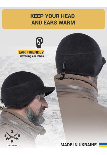 Gorro De Invierno 2sabers Forro Polar Con Visera Calavera Color Talle Diseño De La Tela