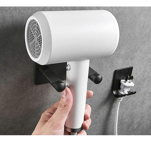 Soporte De Pared Para Secador De Pelo Compatible Con Secador
