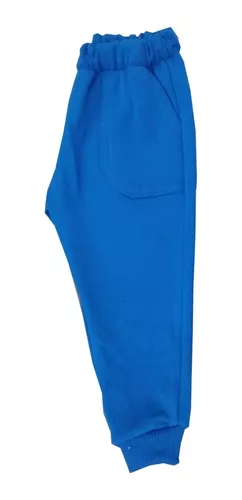 Pantalón jogger de tela para mujer azul medio Bolf W7322