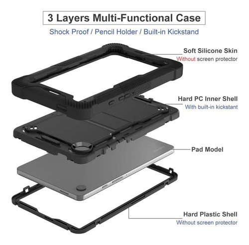 D Funda Protectora For Galaxy Tab A9 8.7 2023