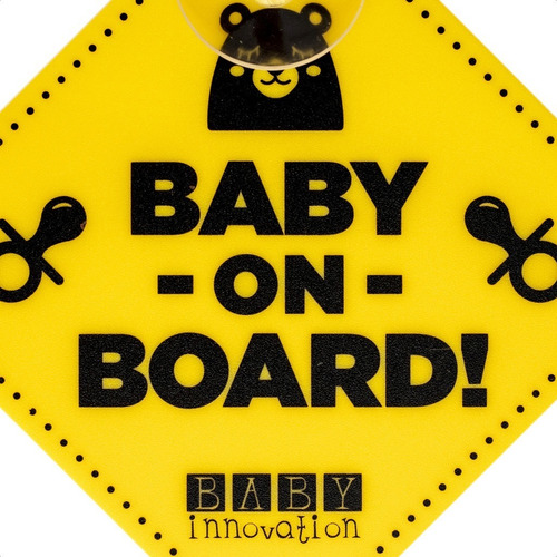 Imagen 4 de 4 de Cartel Baby On Board Para Auto Seguridad - Baby Innovation