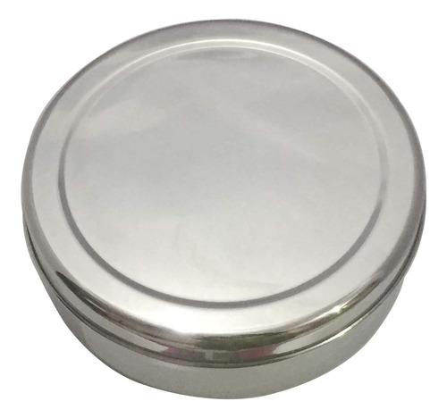 Caja De Especias De Forma Redonda De Acero Inoxidable Dabba