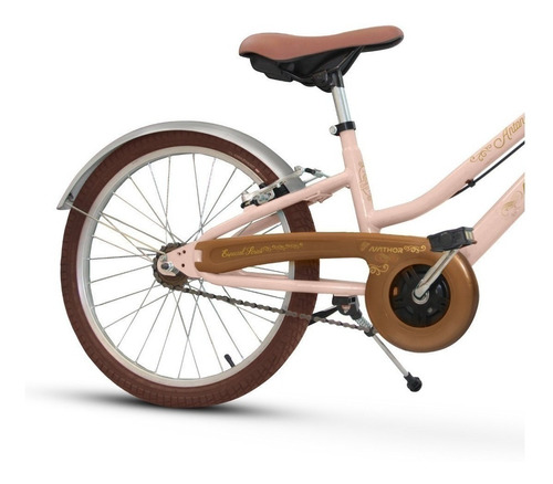 Bicicleta  de passeio infantil Nathor Mini Antonella Antonella aro 20 freios v-brakes cor rosa com descanso lateral