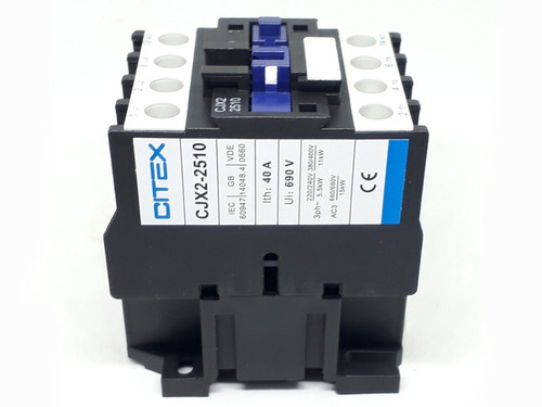 Cjx2-2510 Bobina 220v Contator Tripolar 25a +1na Ith: 40a