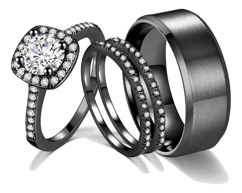 Anillos de matrimonio oro negro new arrivals
