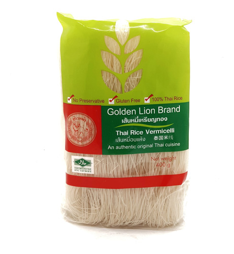 Fideo De Arroz  Vermicelli  - 400 Gr - Origen: Tailandia