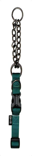 Zeus Collar Nylon Semi Ahorque Xl 2,5cm Regula 55-70cm Perro Tamaño Del Collar Xl Color Verde