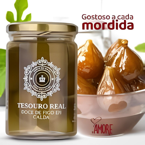 Kit 12 Doce De Figo Em Caldas Tesouro Real 410g Atacado