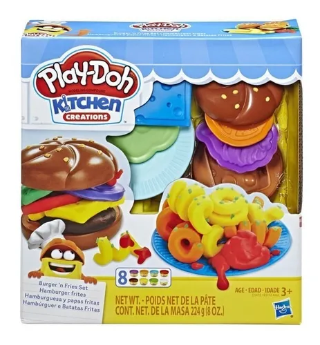 Play Doh Kitchen Creations Kit Hamburguer E Batatas Fritas