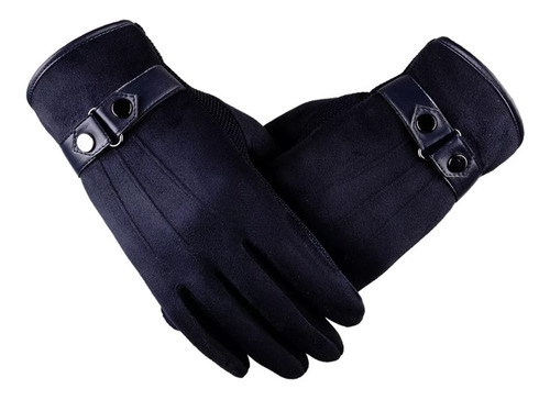 Guantes Hombre Mujer Táctil Antideslizantes Invierno Gamuza