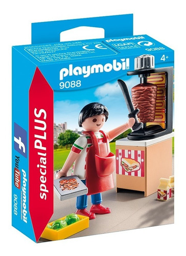 Figura Armable Playmobil Special Plus Vendedor De Kebab 3+ Cantidad de piezas 17