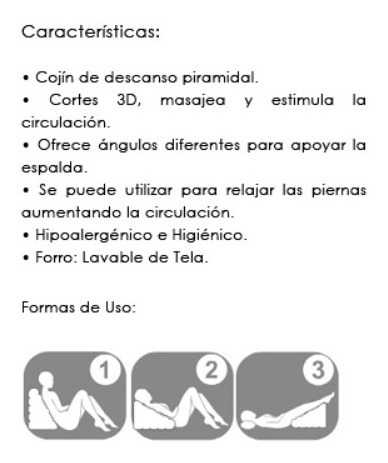 Imagen 2 de 3 de Pirámide De Descanso De Regal, Cojines De Descanso